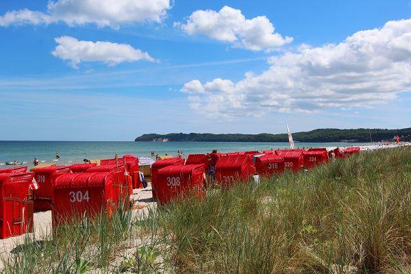 Strandkörbe in Binz auf Rügen