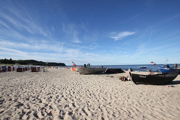 Ostseebad Baabe - Fischerboote am Strand