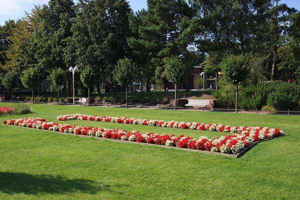 Kurpark im Ostseebad Baabe