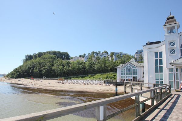 Seebrücke vom Ostseebad Sellin - Seitenansicht