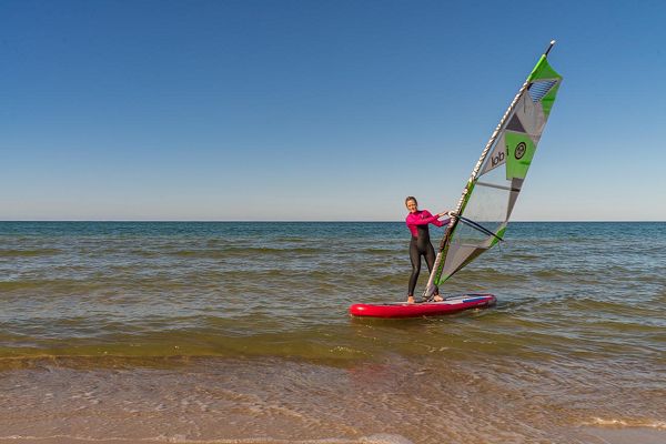 Windsurfen auf der Insel Rügen