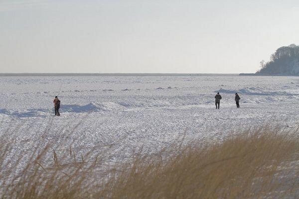 Schneelandschaft auf der Ostsee