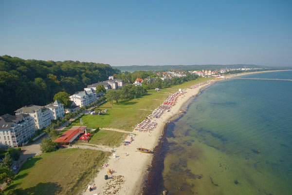 Luftaufnahme vom Ostseebad Binz